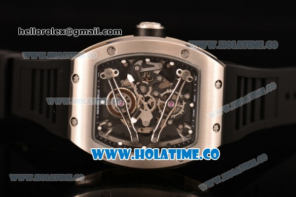 Richard Mille RM 038 Asia Automatic Steel Case with Skeleton Dial and Black Inner Bezel - Dot Markers - Click Image to Close
